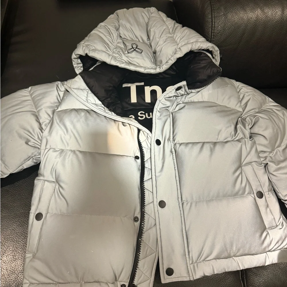 Aritzia super Puff reflective silver  Jacket - Picture 5 of 6